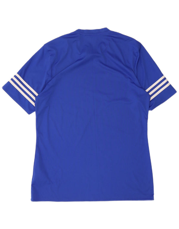 Adidas Herren Climalite T-Shirt Top Mittelblaues Polyester