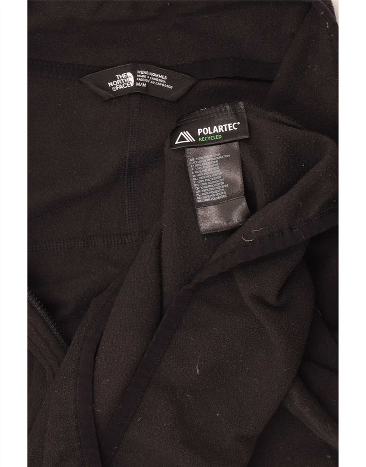 The North Face Herren-Fleecepullover mit Reißverschluss am Hals, Mittelschwarzes Polyester
