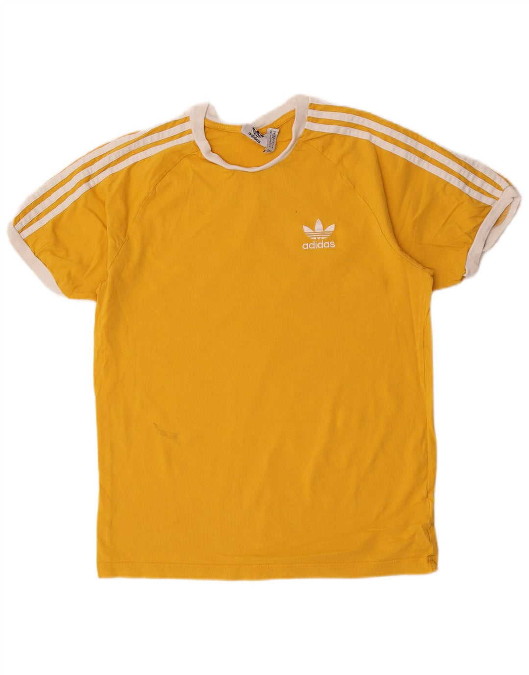 Adidas Herren T-Shirt Top mittelgelbe Baumwolle