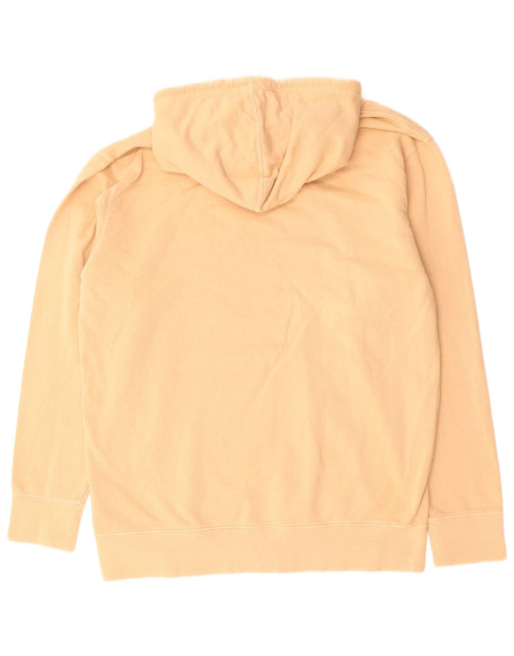 Edwin Herren-Kapuzenpullover mit Grafik, groß, beige Baumwolle