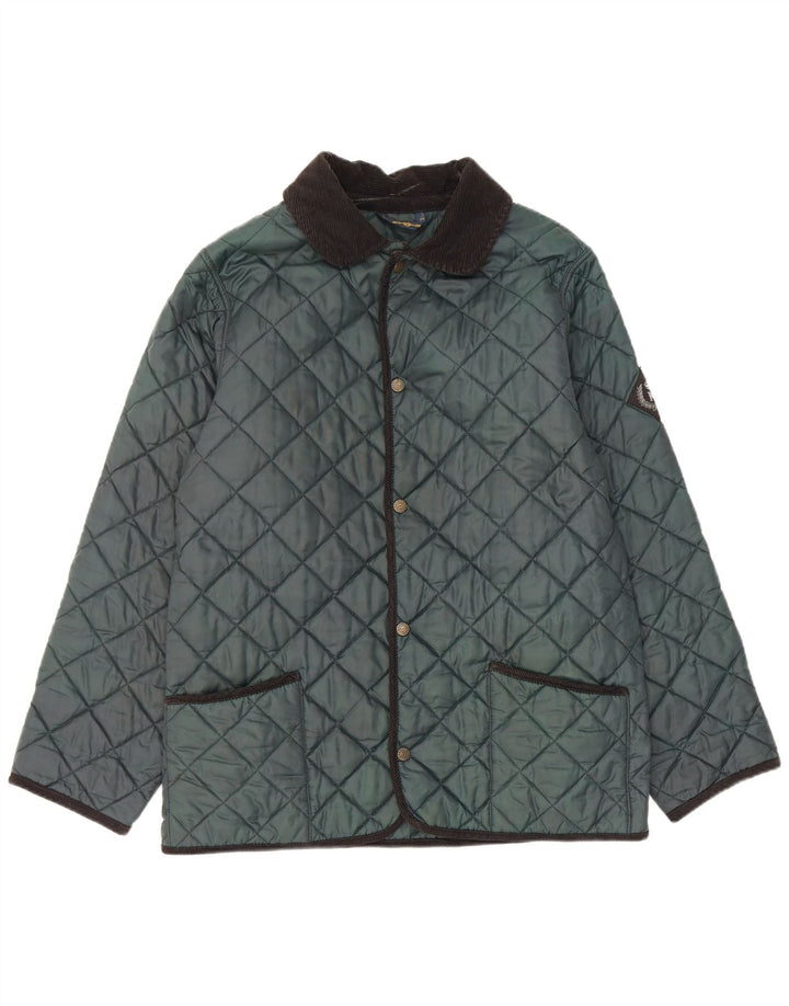Henri Lloyd Herren Steppjacke UK 36 Small Grünes Nylon