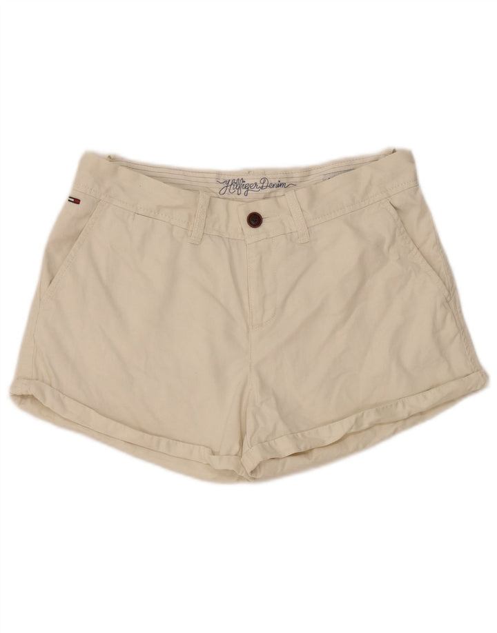 Tommy Hilfiger Damen Chinoshorts W28 Mittelbeige Baumwolle
