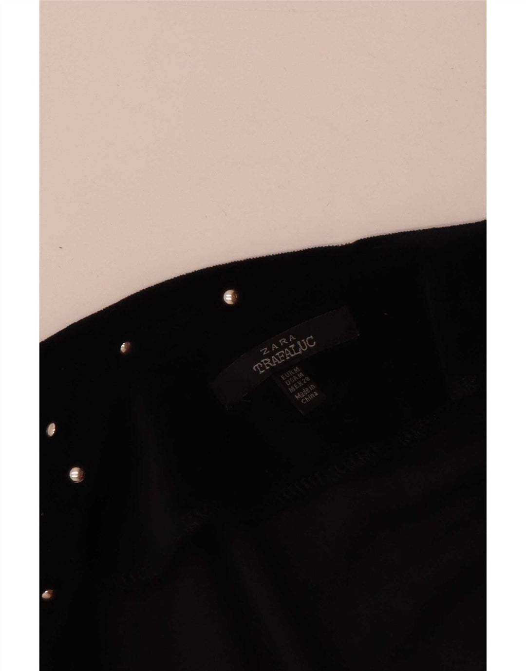 Zara Damen Trafaluc 1-Knopf-Blazerjacke UK 14 Medium Navy Blue Spotted