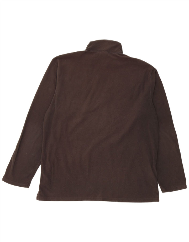 The North Face Herren-Fleecepullover mit Reißverschluss, XL, Schwarz, Polyester