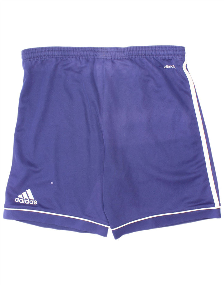 Adidas Jungen Climalite Sport Shorts 13-14 Jahre Blau Polyester