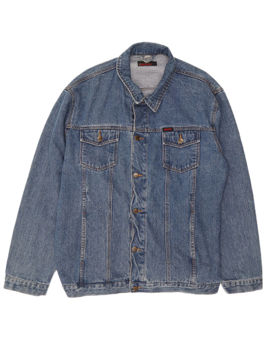 Jeaxxs Herren Jeansjacke UK 42 XL Blaue Baumwolle