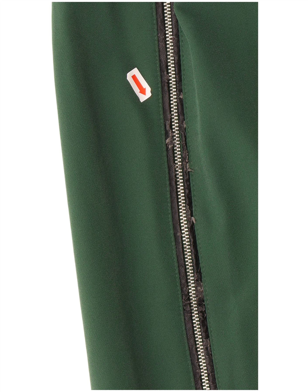 ZARA Damen Bleistiftrock XS W24 Grünes Nylon