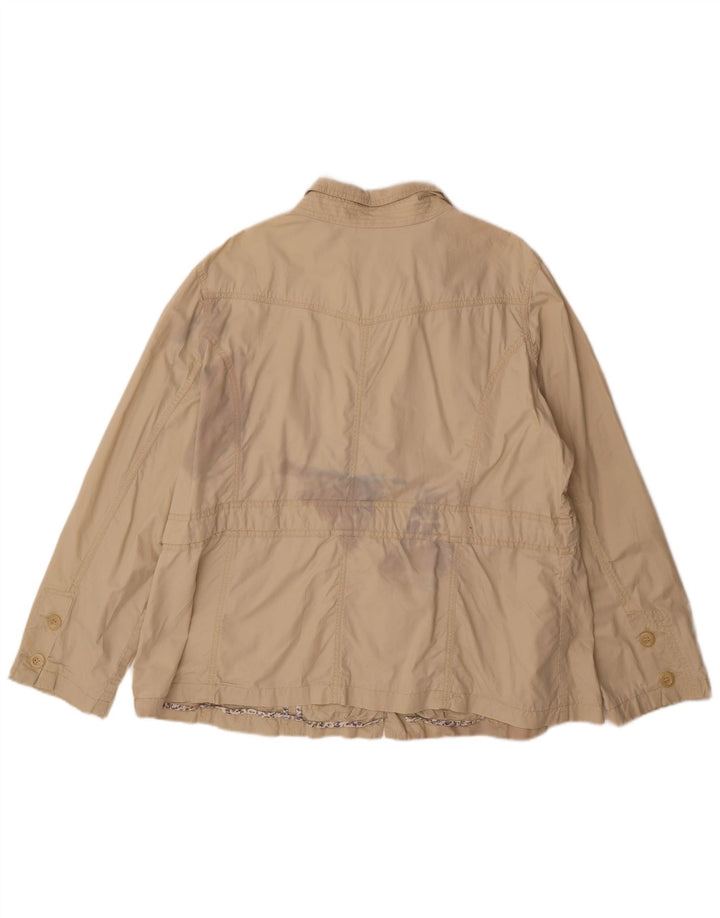 Marks & Spencer Damen Utility-Jacke UK 22 3XL Beige Baumwolle