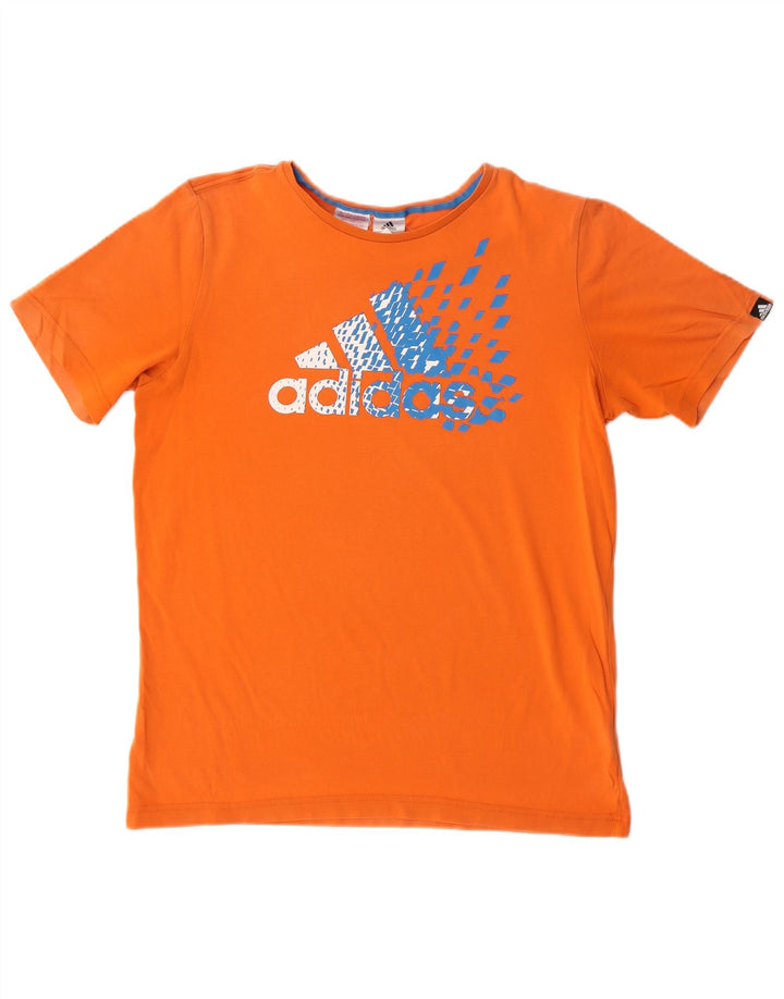 Adidas Jungen Grafik T-Shirt Top 15-16 Jahre Orange Baumwolle