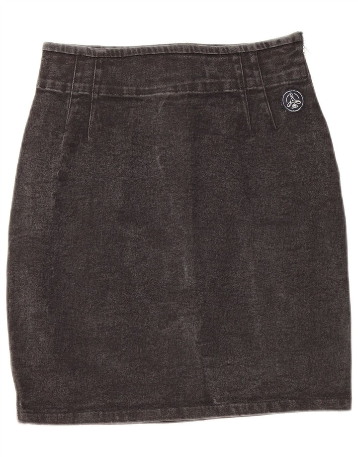 Kappa Damen Jeansrock W26 Small Schwarz