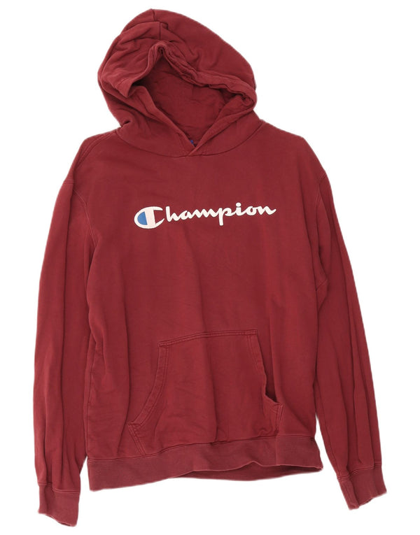 Champion Herren-Kapuzenpullover mit Grafik, groß, Burgunderrot, Baumwolle