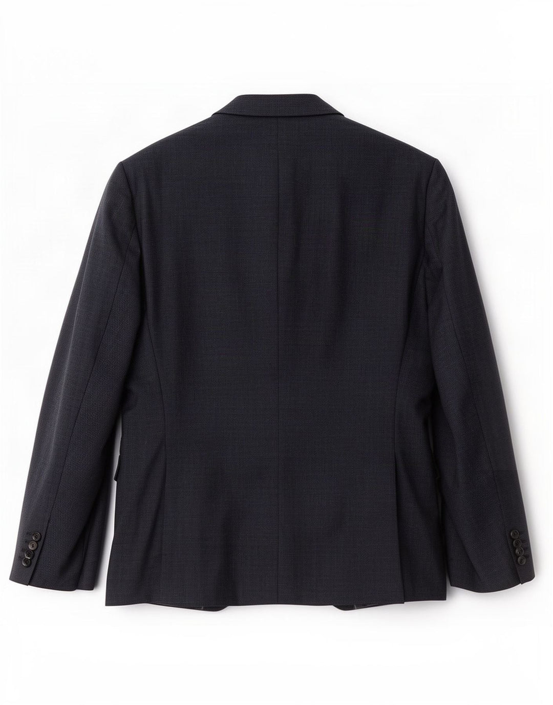 Hugo Boss Herren 2-Knopf-Blazerjacke UK 52 XL Marineblau karierte Wolle