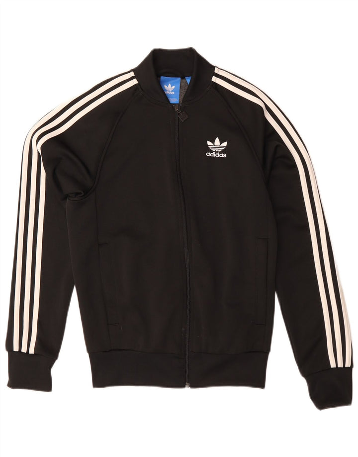 Adidas Herren Trainingsanzug Top Jacke XS Schwarz Polyester