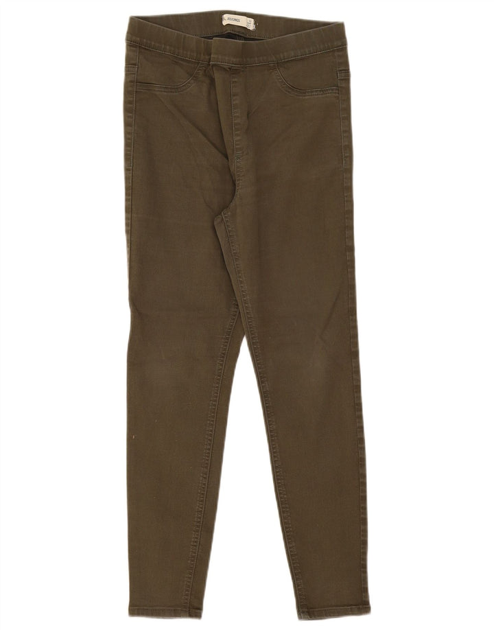 Marks & Spencer Damen Jegging-Jeans UK 12 MediumW30 L26 Khaki Baumwolle