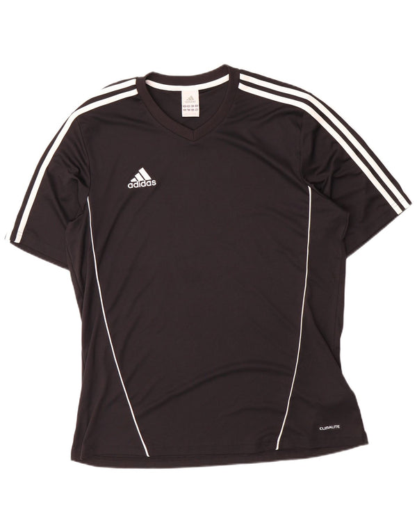 Adidas Herren Climalite T-Shirt Top Large Schwarz Polyester