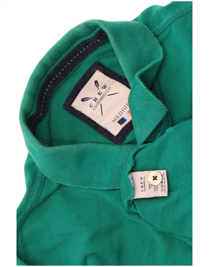 Crew Clothing Herren-Poloshirt aus mittelgrüner Baumwolle