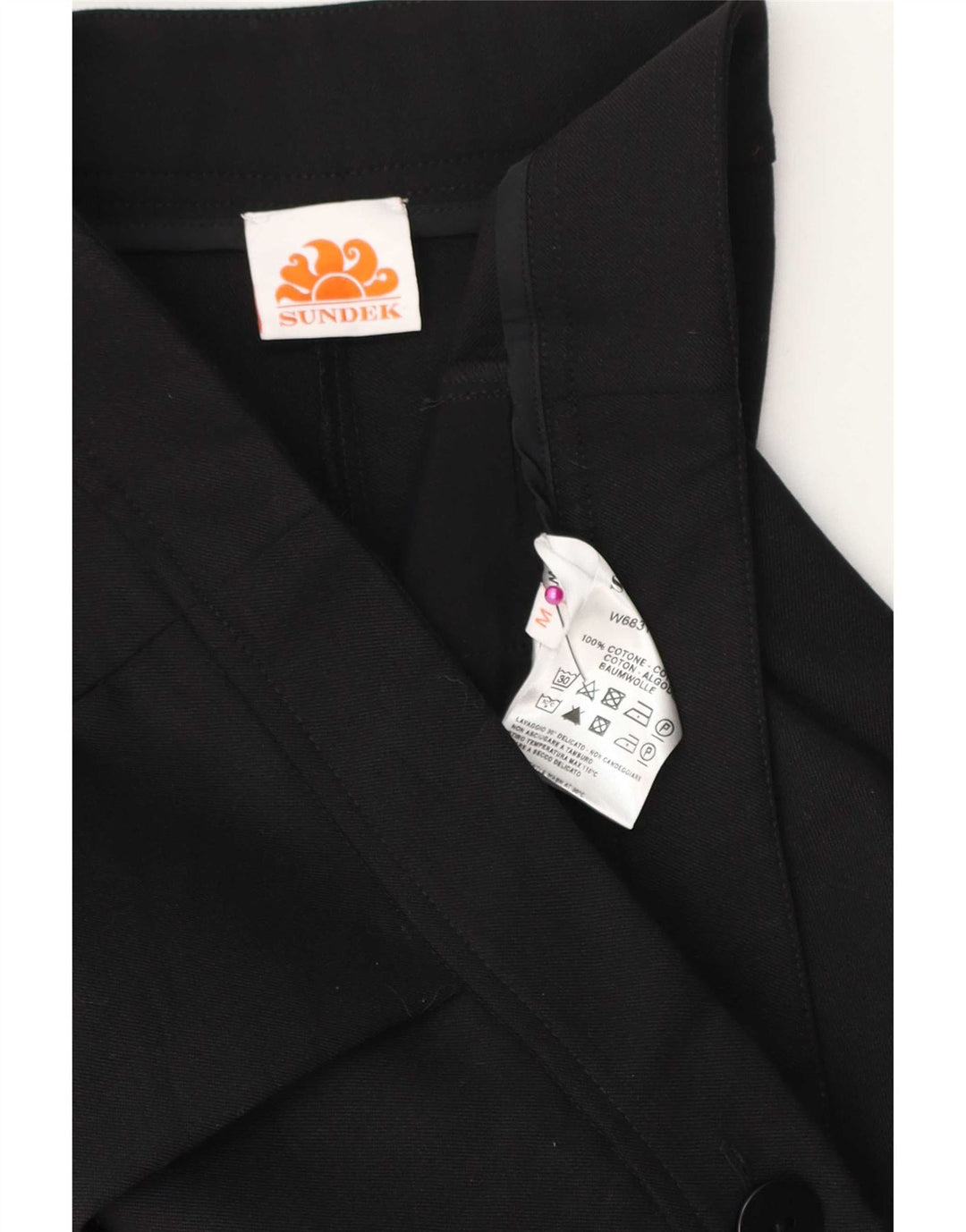 Gerade Cargo-Hose für Damen von Sundek, Größe M, W30, L26, Schwarz, Baumwolle