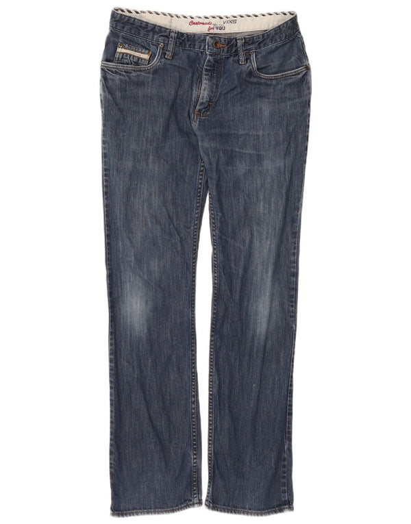 Vans Herren Straight Jeans W32 L32 Blaue Baumwolle