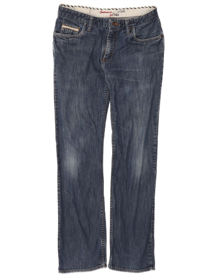 Vans Herren Straight Jeans W32 L32 Blaue Baumwolle