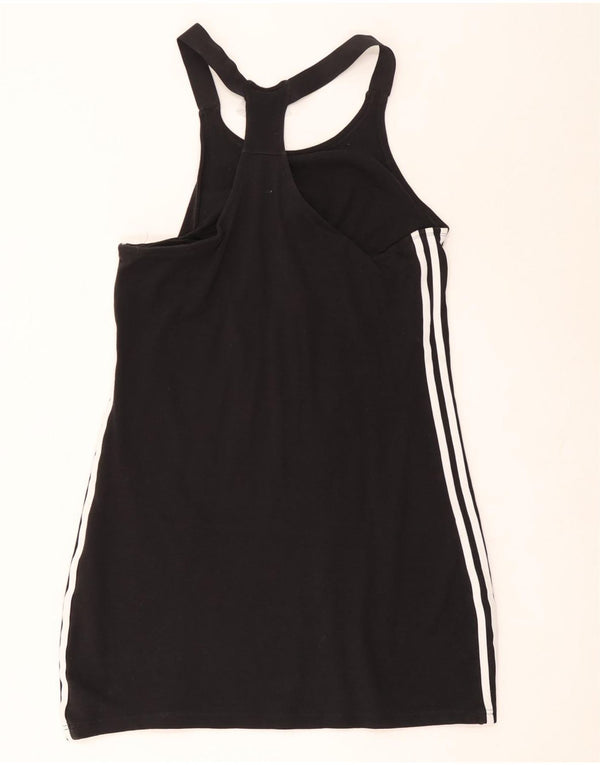 Adidas Damen Tenniskleid UK 22 3XL Schwarz Baumwolle