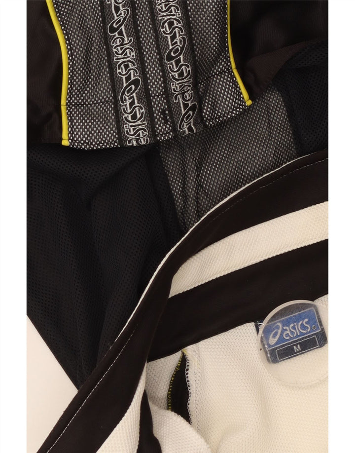 ASICS Herren-Trainingsanzug mit grafischer Kapuze, Mittelweiß, Farbblock