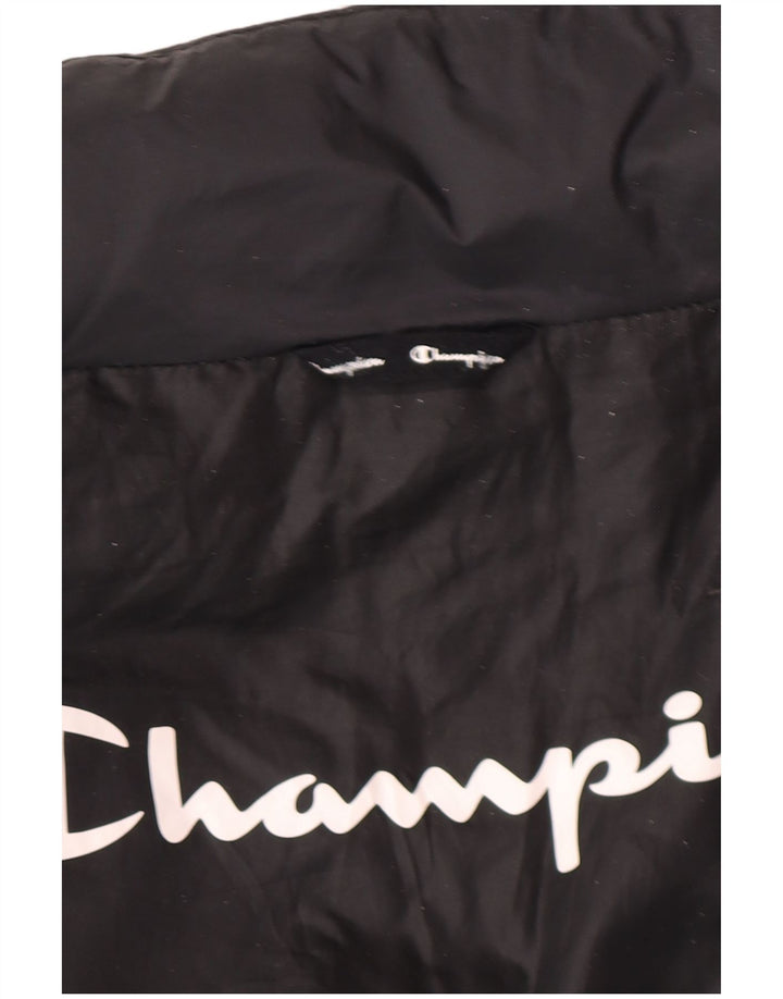 Champion Herren Wattierte Jacke UK 40 Large Schwarz Polyamid