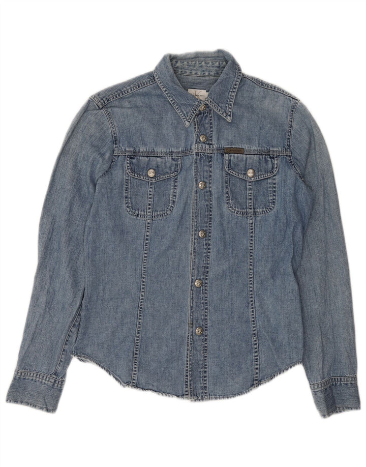 Calvin Klein Jeans Damen Jeanshemd mittelblaue Baumwolle