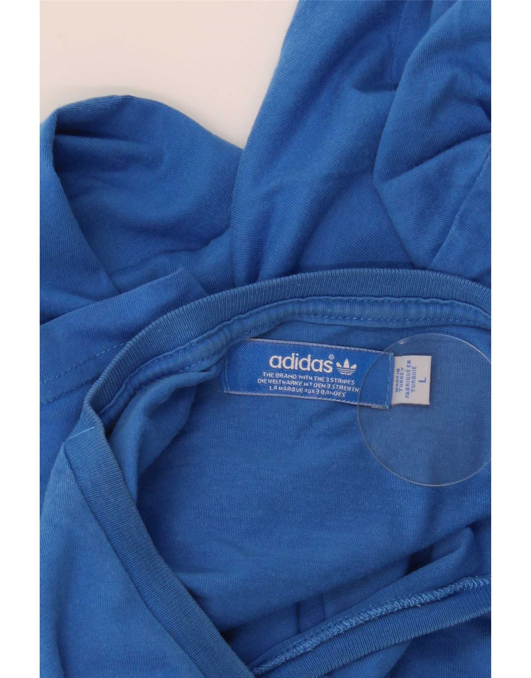 Adidas Herren Grafik T-Shirt Top Large Blau
