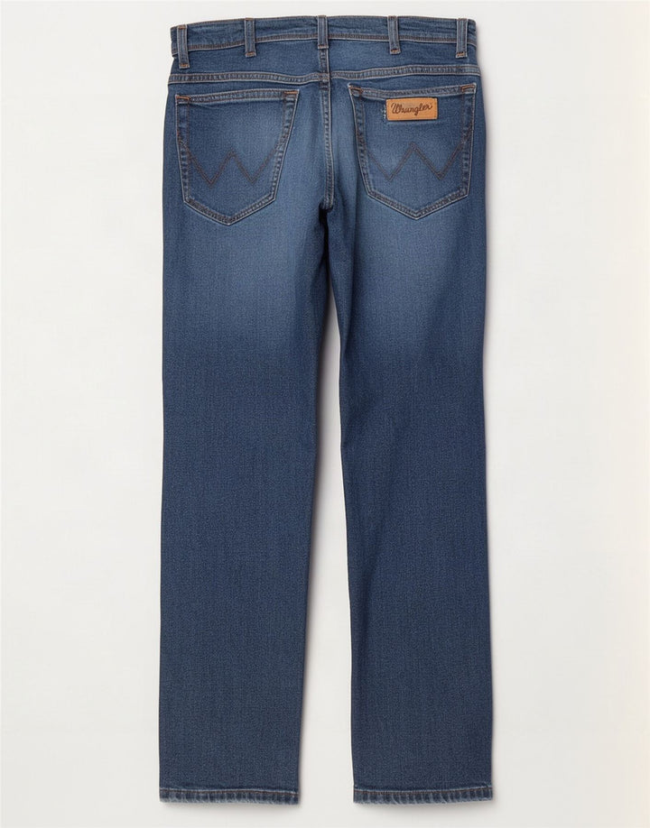 Wrangler Herren Texas Slim Jeans W32 L32 Blaue Baumwolle