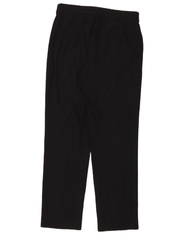 Marks & Spencer Damen Gerade Freizeithose UK 14 Large W33 L31 Schwarz