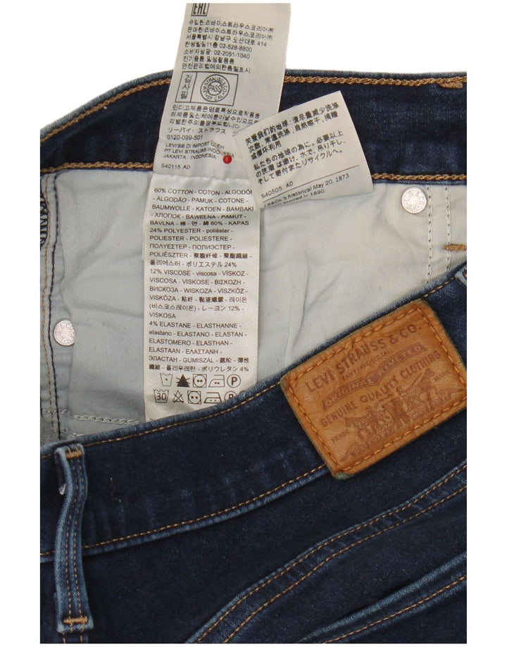 Levi's Damen Capri-Jeans W30 L21 Blaue Baumwolle