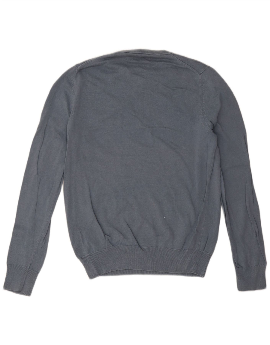 Marks & Spencer Herren-Pullover mit Rundhalsausschnitt, Größe S, blau, Baumwolle