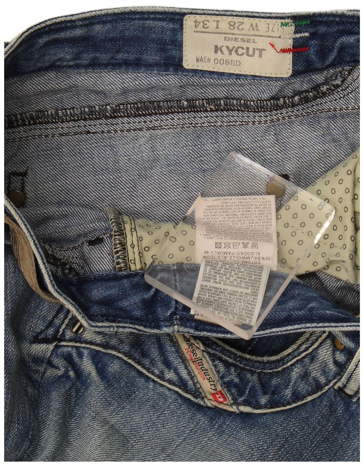 Diesel Damen Kycut Slim Jeans W28 L31 Blaue Baumwolle