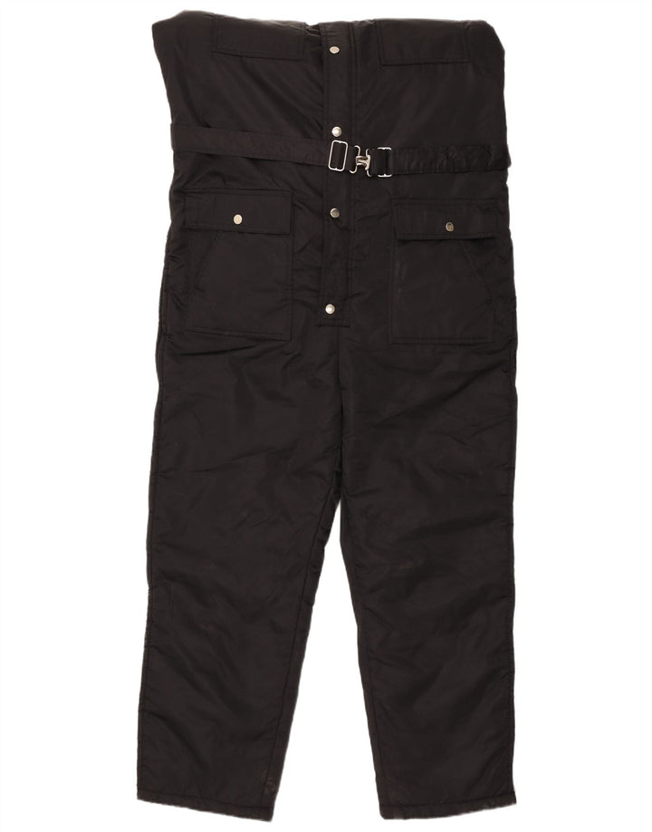 Sears Work Leisure Herren-Skioverall mit Kapuze, groß, aus schwarzem Nylon