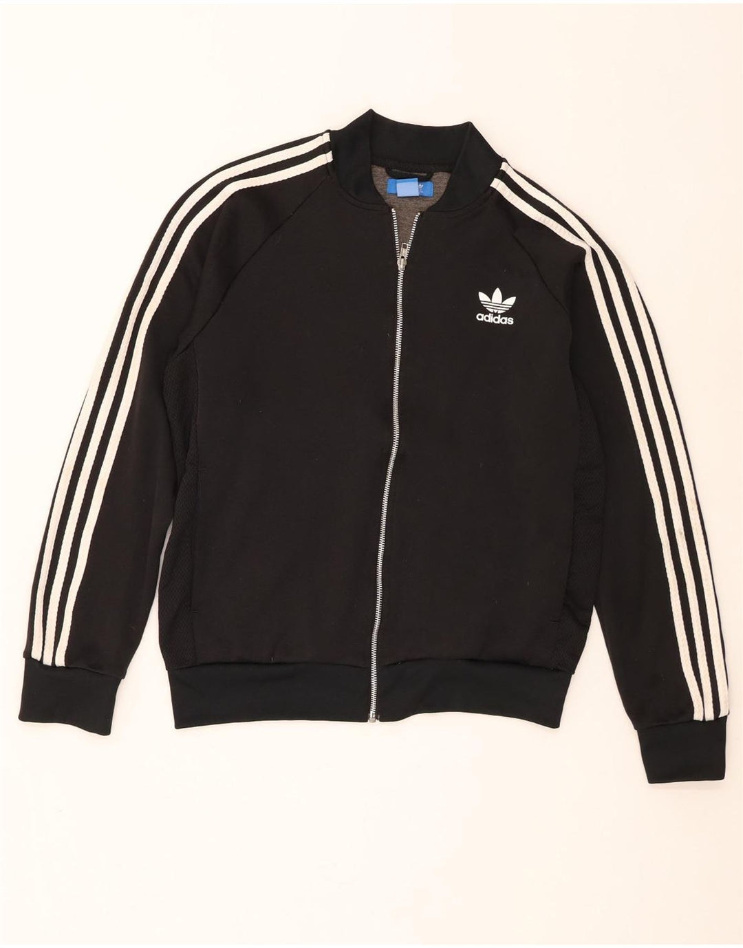 Adidas Herren-Trainingsanzug-Top-Jacke, großes schwarzes Polyester