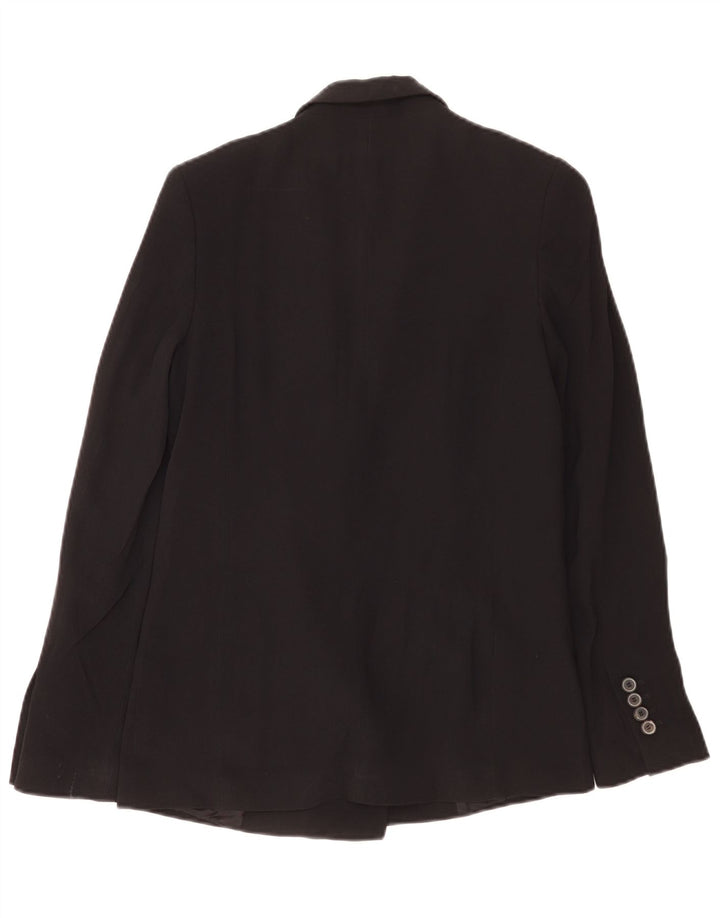 Zweireihiger Blazer für Damen von Zara, Gr. 10, Größe S, Schwarz, Acetat
