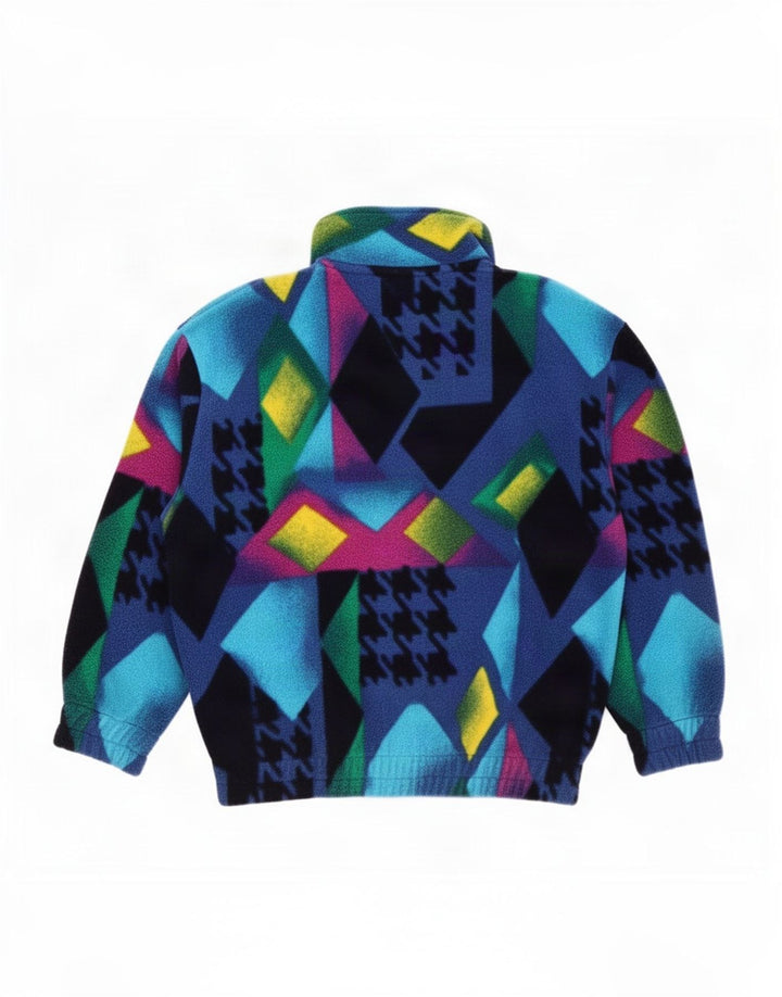 Fila Jungen-Fleecepullover mit Reißverschluss am Hals, 7–8 Jahre, mehrfarbig, Patchwork