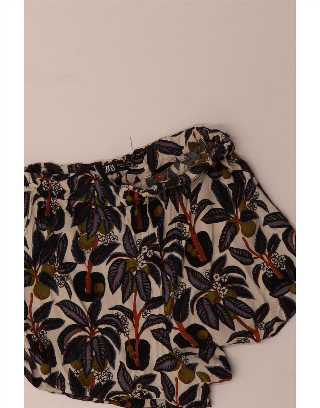 Lässige Damen-Shorts von Zara, Größe S, W26, mehrfarbig, mit Blumenmuster