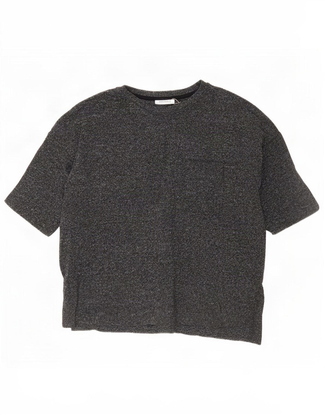 Zara Herren Trafaluc T-Shirt Top Small Grau meliert