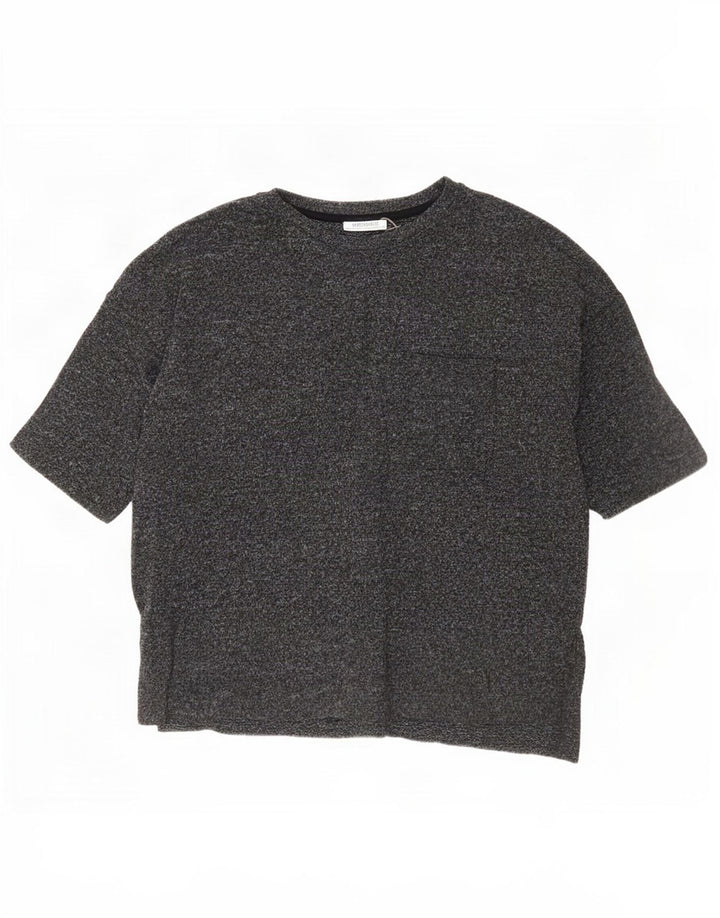 Zara Herren Trafaluc T-Shirt Top Small Grau meliert
