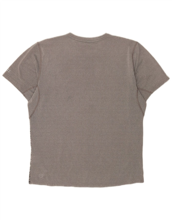 Puma Herren T-Shirt Top Mittelgrau gepunktetes Polyester
