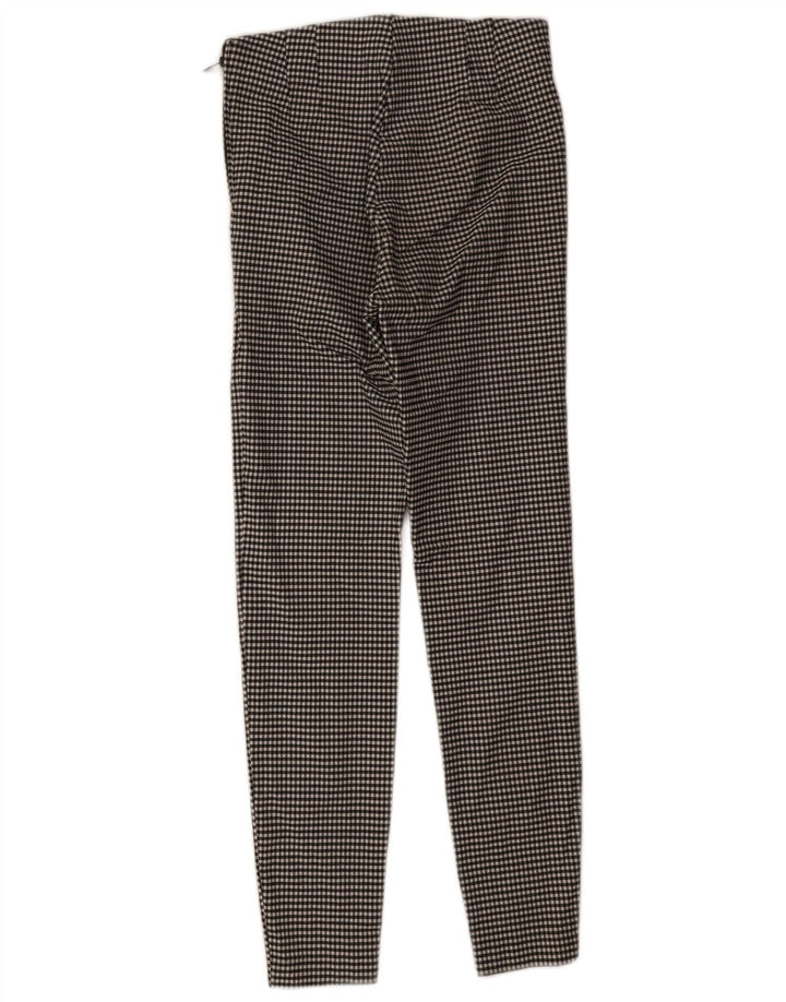 Zara Damen Leggings UK 12 Medium Black Gingham