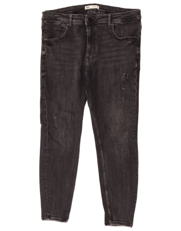 Zara Damen Skinny Jeans EU 46 XL W36 L26 Grau