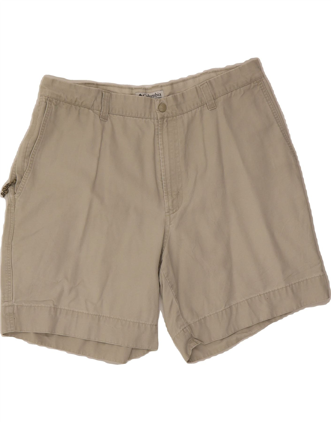COLUMBIA Mens Cargo Shorts W38 XL Off White Cotton Vintage Columbia and Second-Hand Columbia from Messina Hembry 