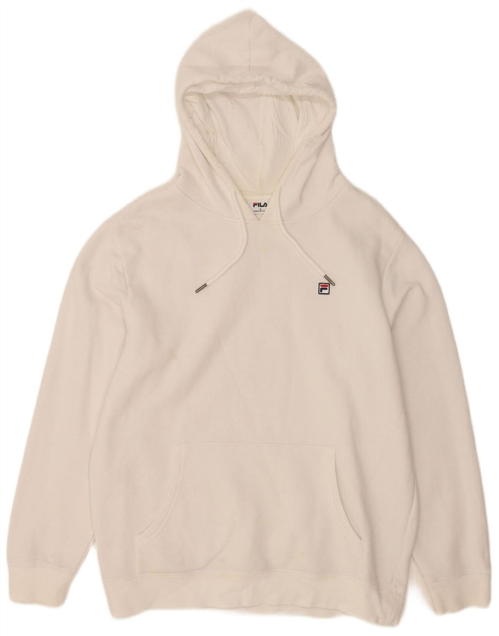 Fila Herren Kapuzenpullover, groß, weiße Baumwolle