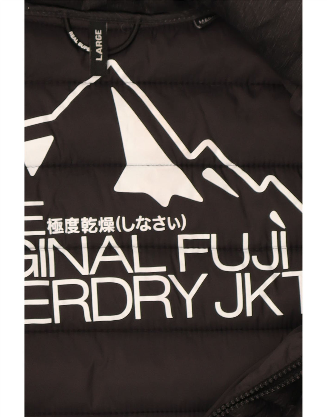 Superdry Wattierte Jacke mit Kapuze für Mädchen, 15–16 Jahre, Größe L, Grau, Polyester