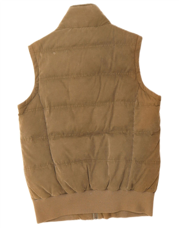 Fat Face Damen Wattierte Weste UK 12 Medium Khaki Polyester