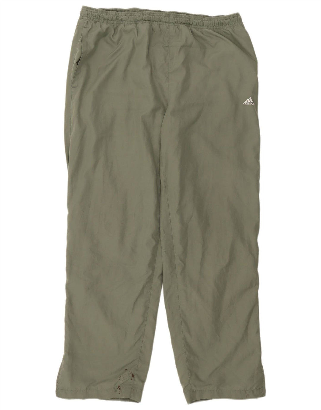 Adidas Herren-Trainingshose, Größe 44/46, groß, Khaki, Polyester