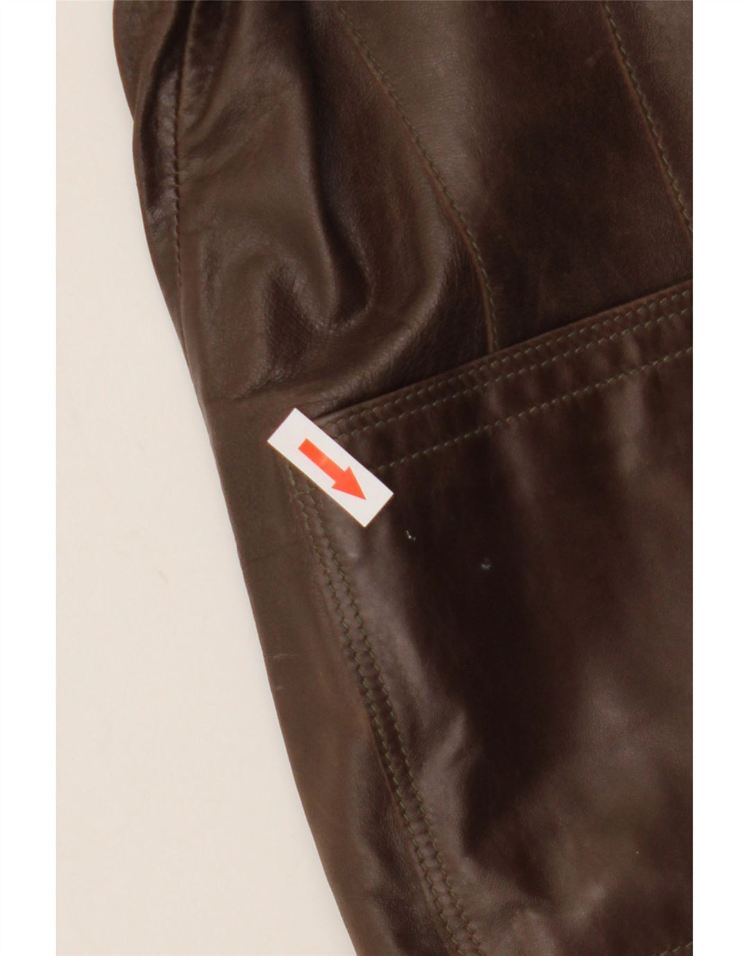 Kello Damen 1-Knopf-Lederblazerjacke UK 14 Mittelbraun