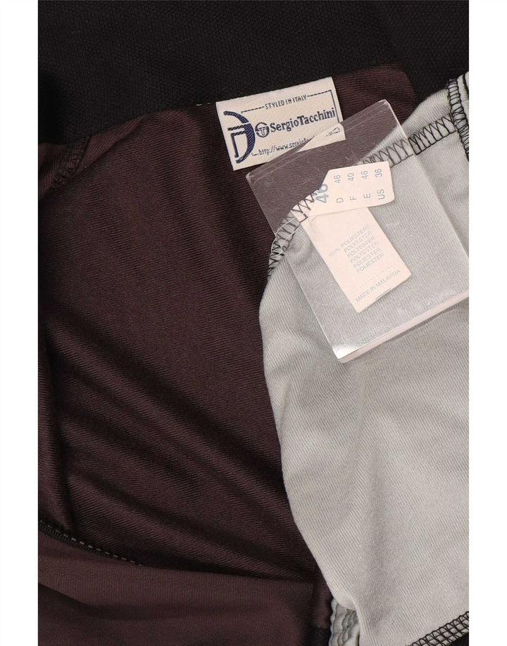 Sergio Tacchini Herren-Trainingsanzug-Oberteiljacke IT 46 Small Brown Colourblock